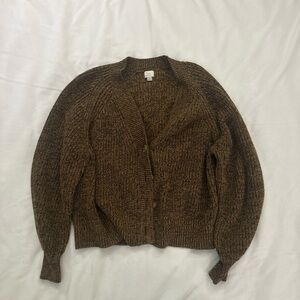 Brown Knitted Cardigan